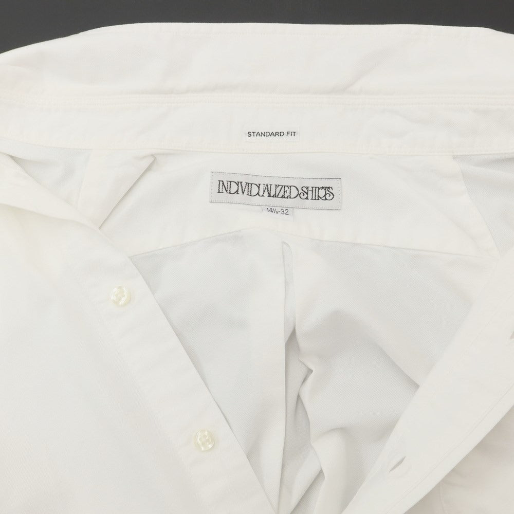 [Used] INDIVIDUALIZED SHIRTS Cotton Button-down Casual Shirt White [Size 14.5] [WHT] [S/S/A/W] [Condition Rank C] [Men&