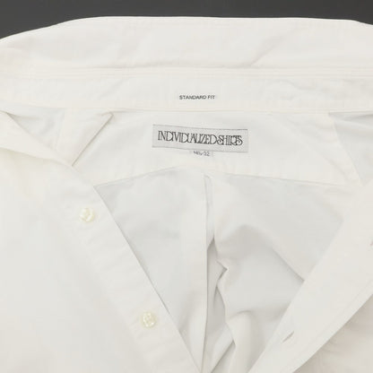 [Used] INDIVIDUALIZED SHIRTS Cotton Button-down Casual Shirt White [Size 14.5] [WHT] [S/S/A/W] [Condition Rank C] [Men&