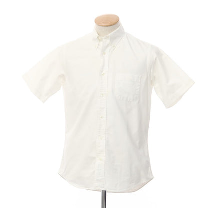 【中古】インディビジュアライズドシャツ INDIVIDUALIZED SHIRTS コットン ボタンダウン 半袖シャツ ホワイト【サイズ14 1/2】【WHT】【S/S/A/W】【状態ランクC】【メンズ】【769274】