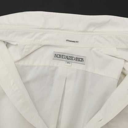 【中古】インディビジュアライズドシャツ INDIVIDUALIZED SHIRTS コットン ボタンダウン 半袖シャツ ホワイト【サイズ14 1/2】【WHT】【S/S/A/W】【状態ランクC】【メンズ】【769274】