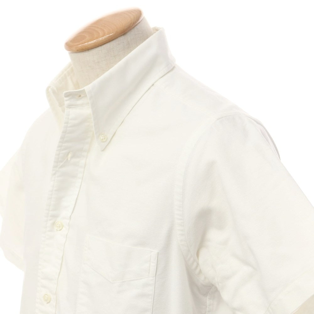 [Used] Keaton Chase Cotton Button-down Short Sleeve Shirt White [Size 15] [WHT] [S/S] [Condition Rank C] [Men&