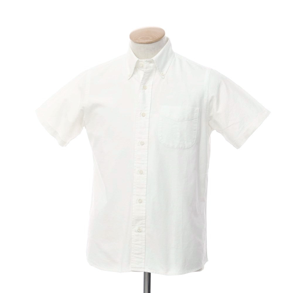 [Used] SOUTIENCOL Oxford cotton short sleeve BD shirt off white [Size 1] [WHT] [S/S] [Condition rank C] [Men&