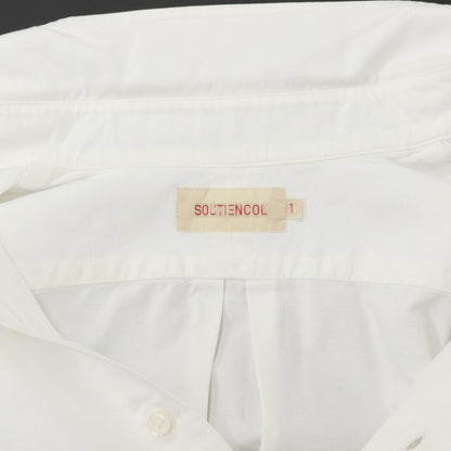 [Used] SOUTIENCOL Oxford cotton short sleeve BD shirt off white [Size 1] [WHT] [S/S] [Condition rank C] [Men&