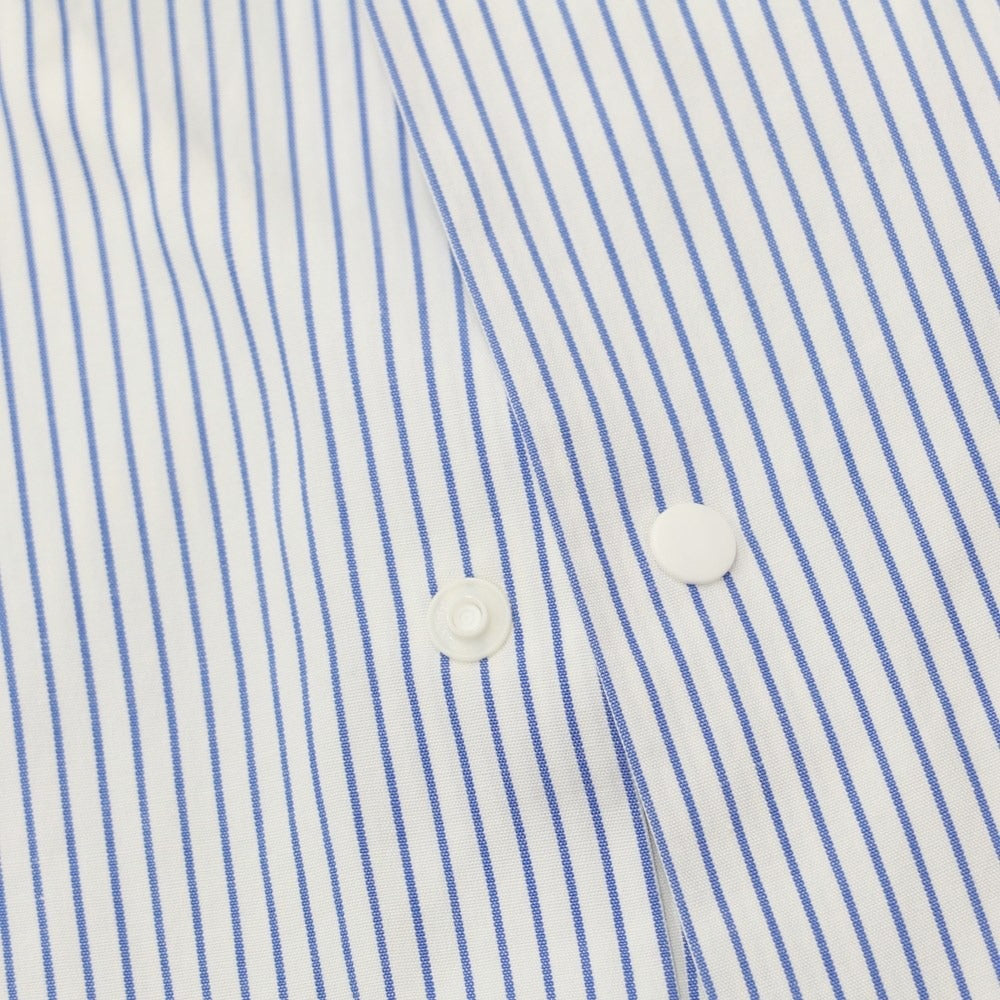 [Used] YAECA Cotton Striped Short Sleeve Shirt White x Blue [Size 1] [WHT] [S/S] [Condition Rank C] [Men&