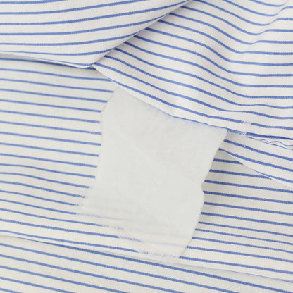 [Used] YAECA Cotton Striped Short Sleeve Shirt White x Blue [Size 1] [WHT] [S/S] [Condition Rank C] [Men&