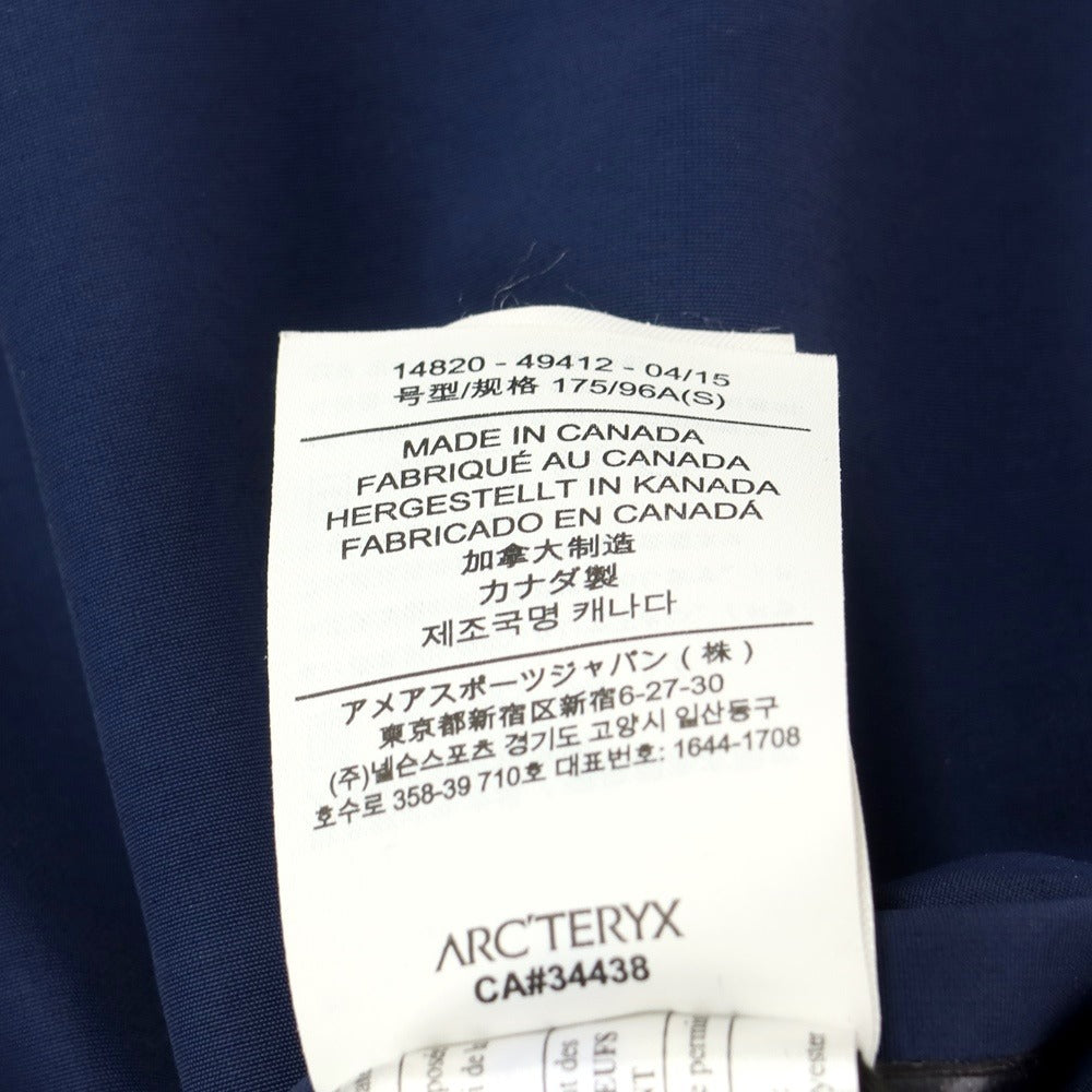 アークテリクス ARC'TERYX ナイロン 中綿 ステンカラーコート グレイッシュネイビー【サイズS】【メンズ】