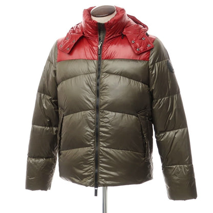 [Used] [Unused] PUNTODODICI .12 Nylon Down Jacket Olive x Red [Size 50] [KAK] [A/W] [Condition Rank S] [Men&