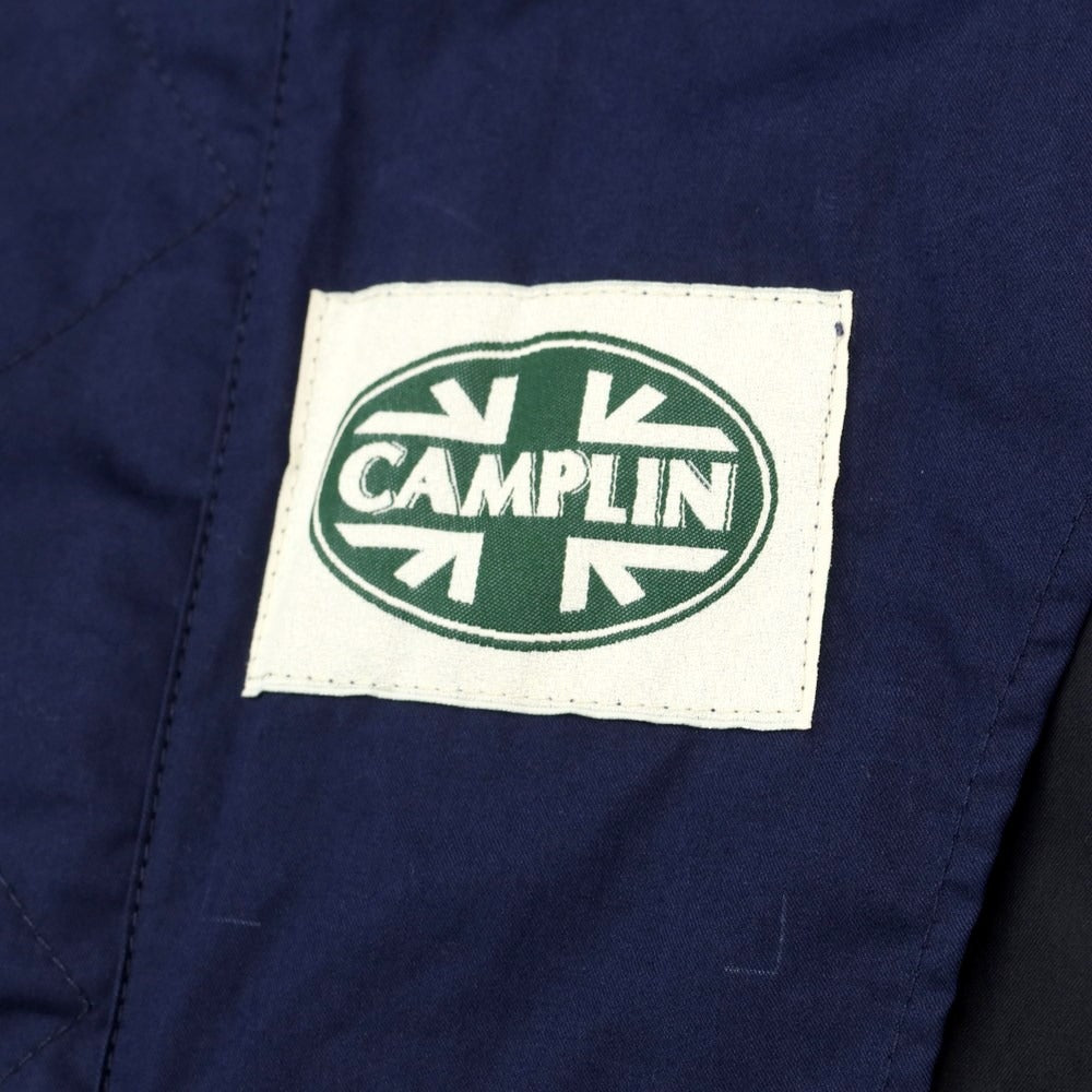 [Used] Camplin Cotton Zip-up Work Jacket Blouson Navy x White [Size 50] [NVY] [S/S] [Condition Rank A] [Men&