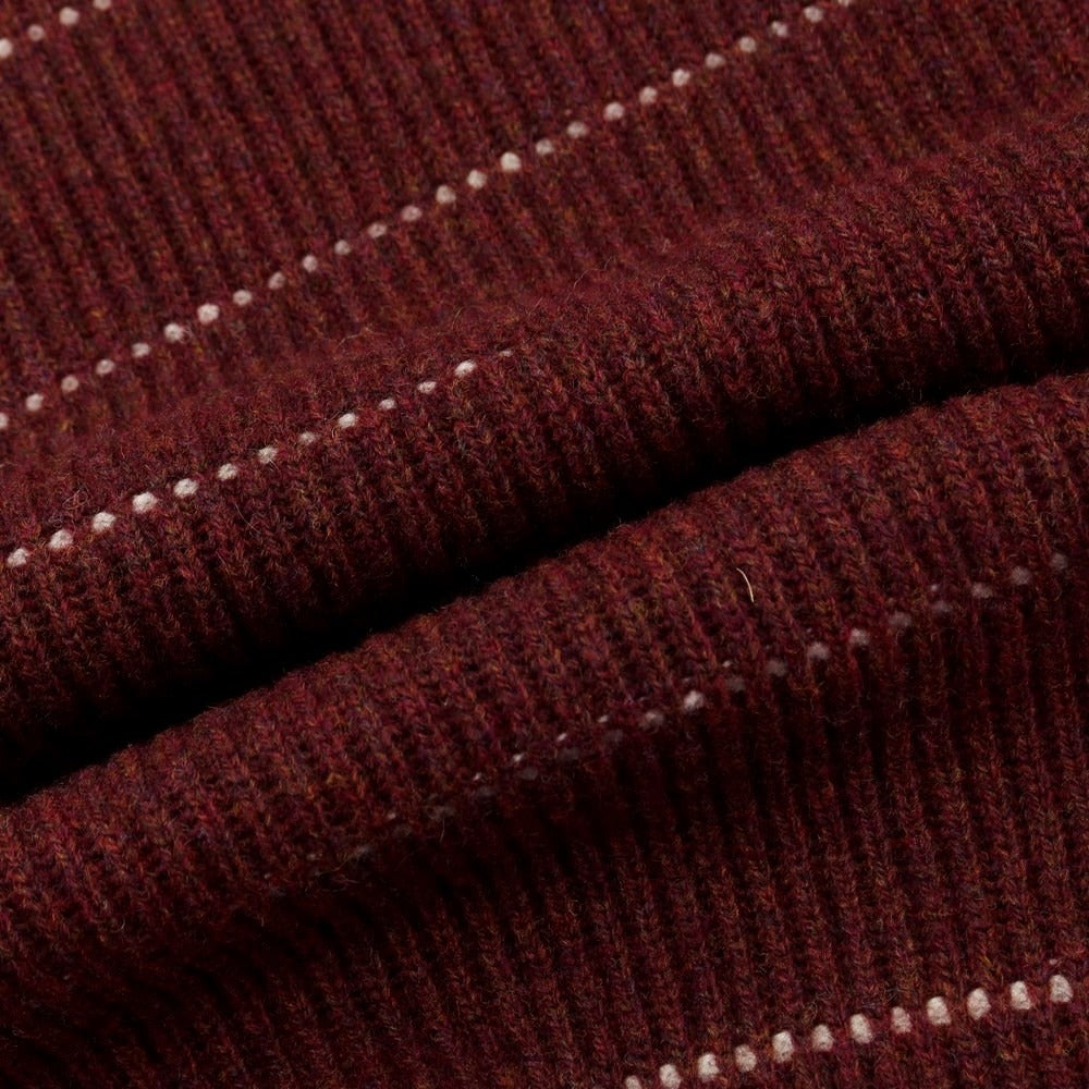 [Used] [Unused] Banana Republic Wool Nylon Crew Neck Pullover Knit Bordeaux x White [Size M] [RED] [A/W] [Condition Rank S] [Men&