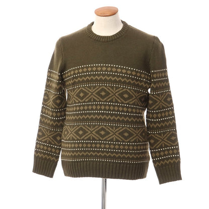 [Used] [Unused] Banana Republic Cotton Nylon Wool Crew Neck Knit, Olive [Size L] [KAK] [A/W] [Condition Rank S] [Men&