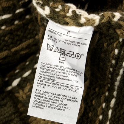 [Used] [Unused] Banana Republic Cotton Nylon Wool Crew Neck Knit, Olive [Size L] [KAK] [A/W] [Condition Rank S] [Men&