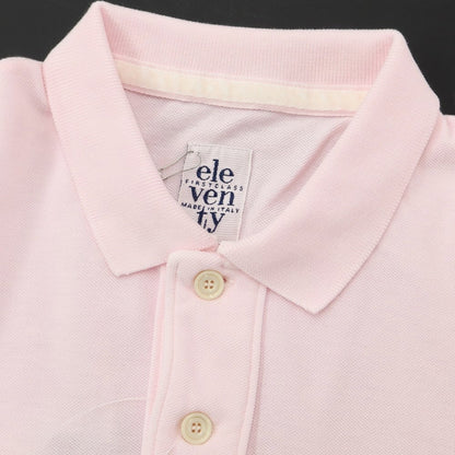 [Used] eleventy cotton short sleeve polo shirt light pink [size M] [PNK] [S/S] [condition rank B] ​​[men&