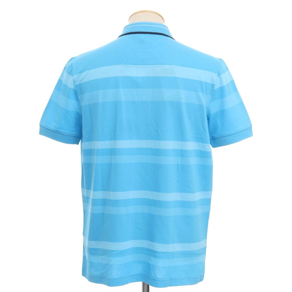 [Used] HUGO BOSS Cotton Polyester Short Sleeve Polo Shirt Light Blue [Size S] [BLU] [S/S] [Condition Rank A] [Men&