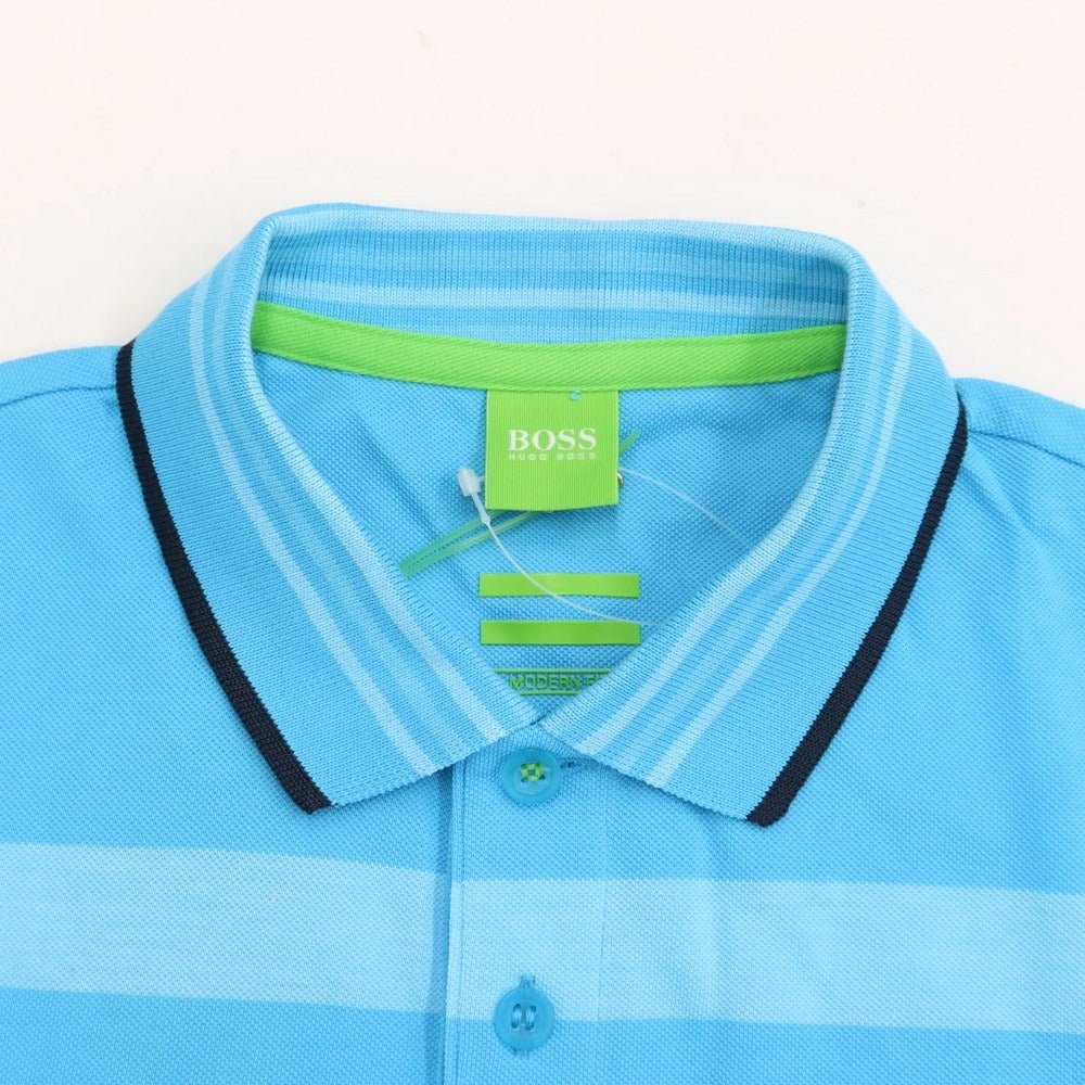 [Used] HUGO BOSS Cotton Polyester Short Sleeve Polo Shirt Light Blue [Size S] [BLU] [S/S] [Condition Rank A] [Men&