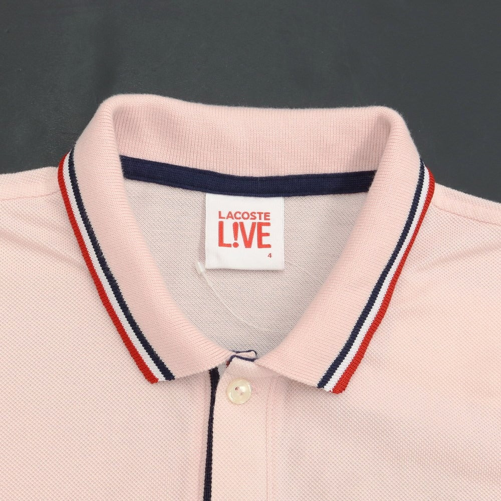 [Used] LACOSTE Cotton Pique Short Sleeve Polo Shirt Pink [Size 4] [PNK] [S/S] [Condition Rank C] [Men&