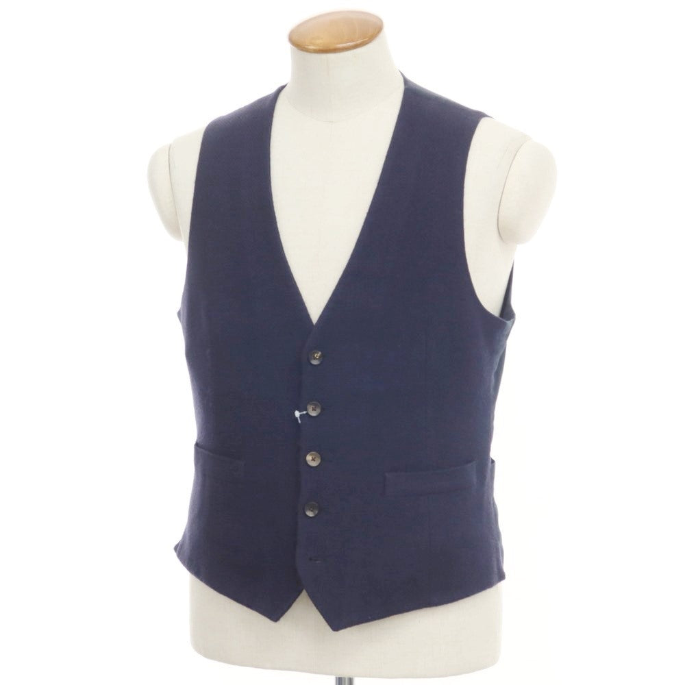 [Used] LARDINI Wool Gilet Vest Navy [Size 48] [NVY] [A/W] [Condition Rank C] [Men&