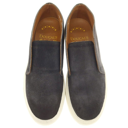 【中古】デュカルス DOUCALS スエード スリッポンスニーカー ダークグレー【サイズ39】【GRY】【S/S/A/W】【状態ランクC】【メンズ】【769096】