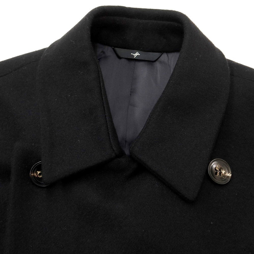 [Used] Hevo Melton Wool Double Breasted Coat Black [Size 44] [BLK] [A/W] [Condition Rank B] ​​[Men&