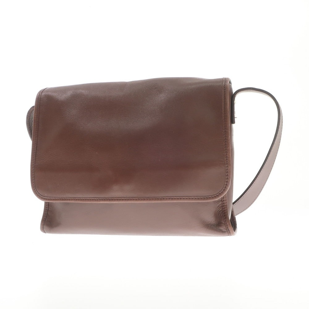 [Used] SOMES SADDLE Leather Shoulder Bag Brown [W29.5xH21.5xD5] [BRW] [S/S/A/W] [Condition Rank C] [Men&