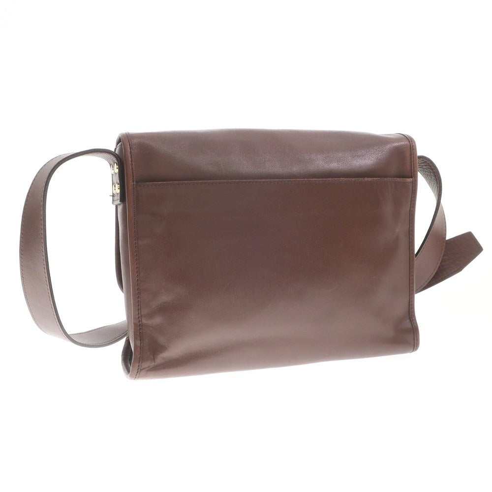 [Used] SOMES SADDLE Leather Shoulder Bag Brown [W29.5xH21.5xD5] [BRW] [S/S/A/W] [Condition Rank C] [Men&