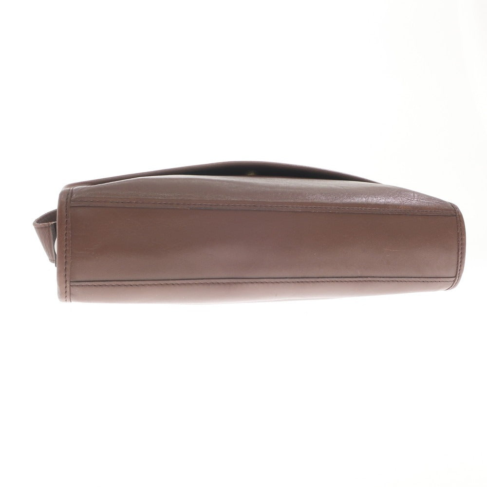 [Used] SOMES SADDLE Leather Shoulder Bag Brown [W29.5xH21.5xD5] [BRW] [S/S/A/W] [Condition Rank C] [Men&
