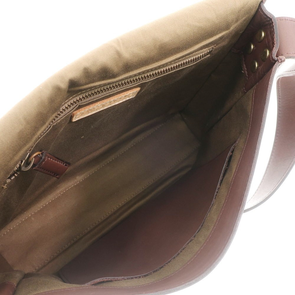 [Used] SOMES SADDLE Leather Shoulder Bag Brown [W29.5xH21.5xD5] [BRW] [S/S/A/W] [Condition Rank C] [Men&