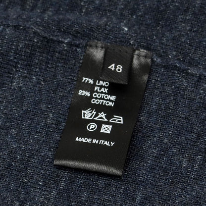 【中古】ロベルトコリーナ ROBERTO COLLINA リネンコットン ジャケット型 カーディガン ネイビー【サイズ48】【NVY】【S/S】【状態ランクC】【メンズ】【769198】
