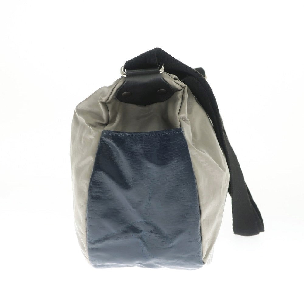 [Used] Jack Gomme nylon shoulder bag, sand beige x navy [W34xH23xD10.5] [BEI] [S/S/A/W] [Condition Rank B] ​​[Men&