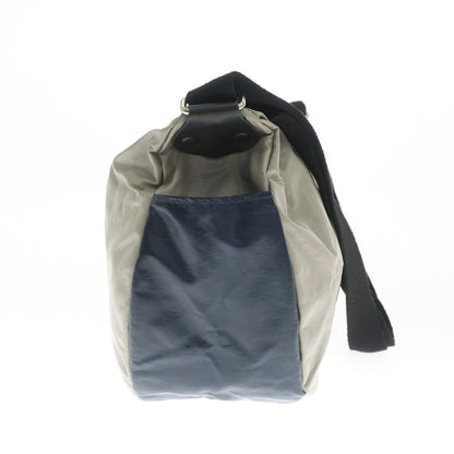 [Used] Jack Gomme nylon shoulder bag, sand beige x navy [W34xH23xD10.5] [BEI] [S/S/A/W] [Condition Rank B] ​​[Men&