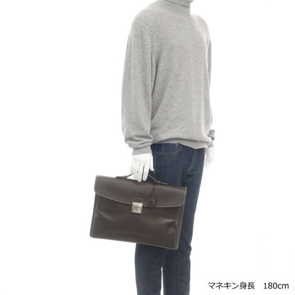 [Used] E.MARINELLA Leather Briefcase Clutch Bag Brown [W38.5xH14,26.5] [BRW] [S/S/A/W] [Condition Rank A] [Men&