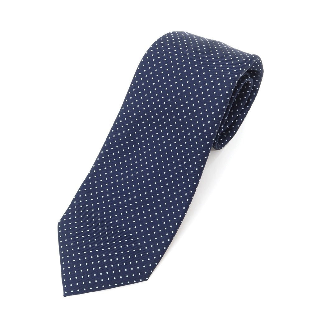 [Used] E.MARINELLA Dot Print Novepieghe Silk Tie Navy [NVY] [S/S/A/W] [Condition Rank B] ​​[Men&