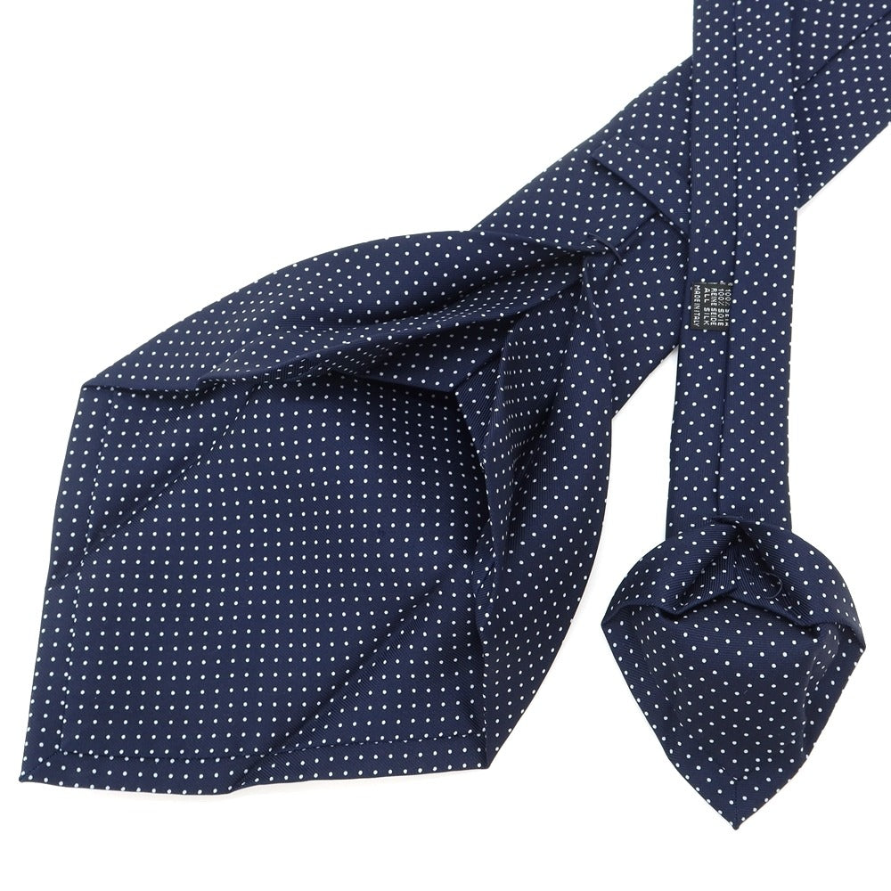 [Used] E.MARINELLA Dot Print Novepieghe Silk Tie Navy [NVY] [S/S/A/W] [Condition Rank B] ​​[Men&