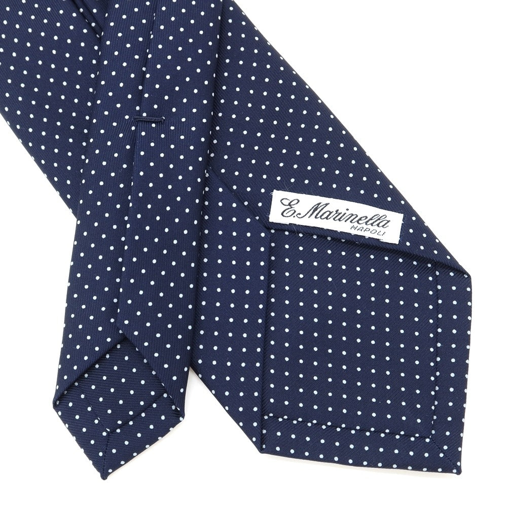 [Used] E.MARINELLA Dot Print Novepieghe Silk Tie Navy [NVY] [S/S/A/W] [Condition Rank B] ​​[Men&
