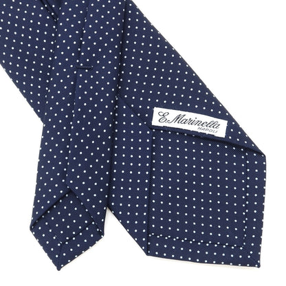[Used] E.MARINELLA Dot Print Novepieghe Silk Tie Navy [NVY] [S/S/A/W] [Condition Rank B] ​​[Men&
