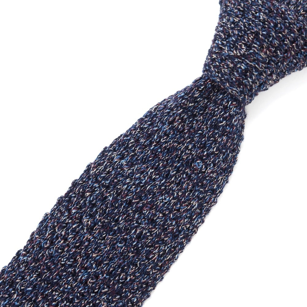 [Used] E.MARINELLA Silk Wool Knit Tie Navy [NVY] [S/S/A/W] [Condition Rank B] ​​[Men&