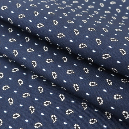 [Used] E.MARINELLA Silk Print Pocket Square Navy x Blue [NVY] [S/S/A/W] [Condition Rank B] ​​[Men&