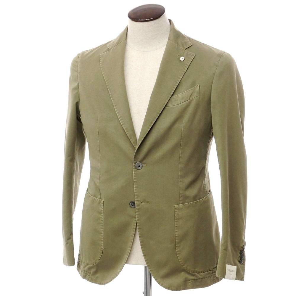 [New Outlet] LBM1911 Cotton Silk Jacket Olive [Size 48] [GRN] [S/S] [Condition Rank N-] [Men&