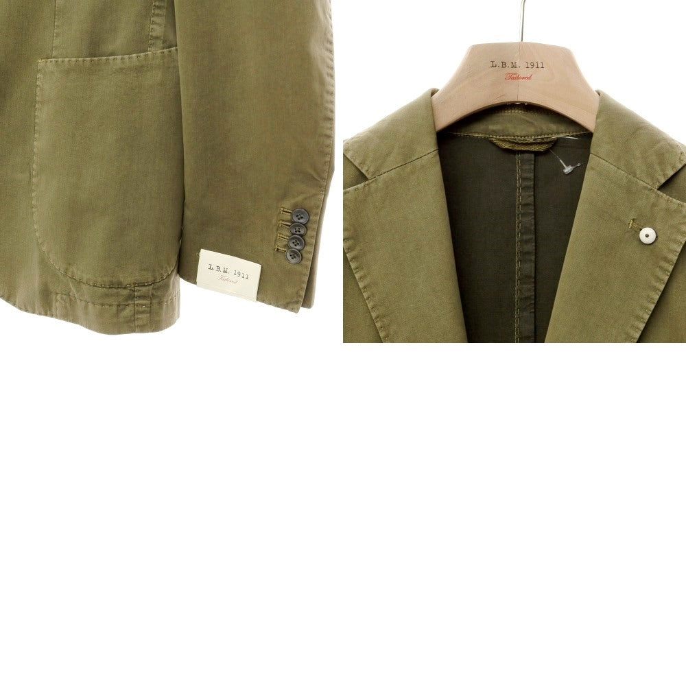 [New Outlet] LBM1911 Cotton Silk Jacket Olive [Size 48] [GRN] [S/S] [Condition Rank N-] [Men&