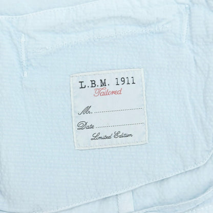 [New Outlet] LBM1911 Seersucker Stretch Cotton Gilet Vest Light Blue [Size 48] [BLU] [S/S] [Condition Rank N-] [Men&