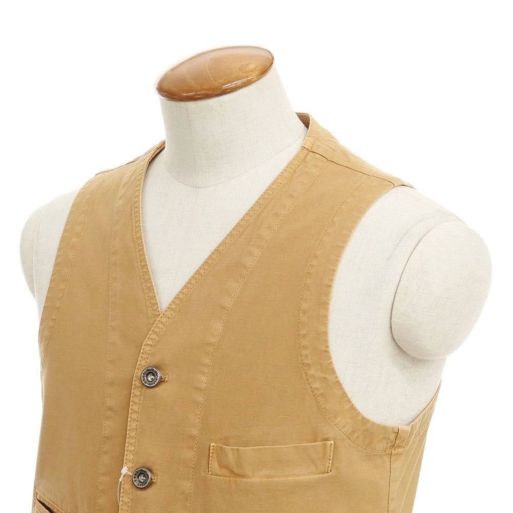 [New] LBM1911 Cotton Work Vest Orange Beige [Size 48] [BEI] [S/S] [Condition Rank N] [Men&