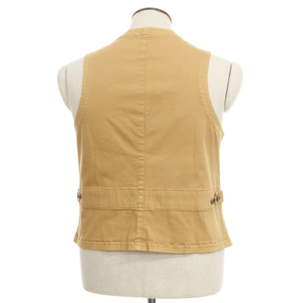 [New Outlet] LBM1911 Cotton Work Vest Orange Beige [Size 50] [BEI] [S/S] [Condition Rank N-] [Men&