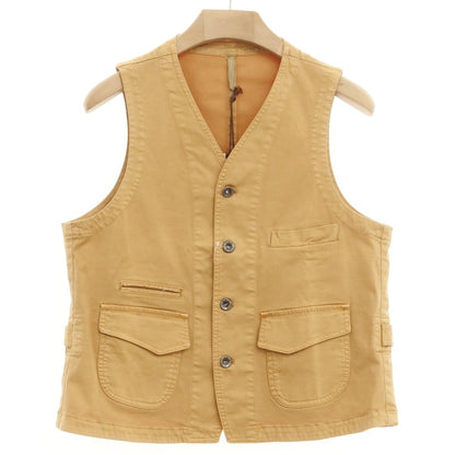 [New Outlet] LBM1911 Cotton Work Vest Orange Beige [Size 50] [BEI] [S/S] [Condition Rank N-] [Men&