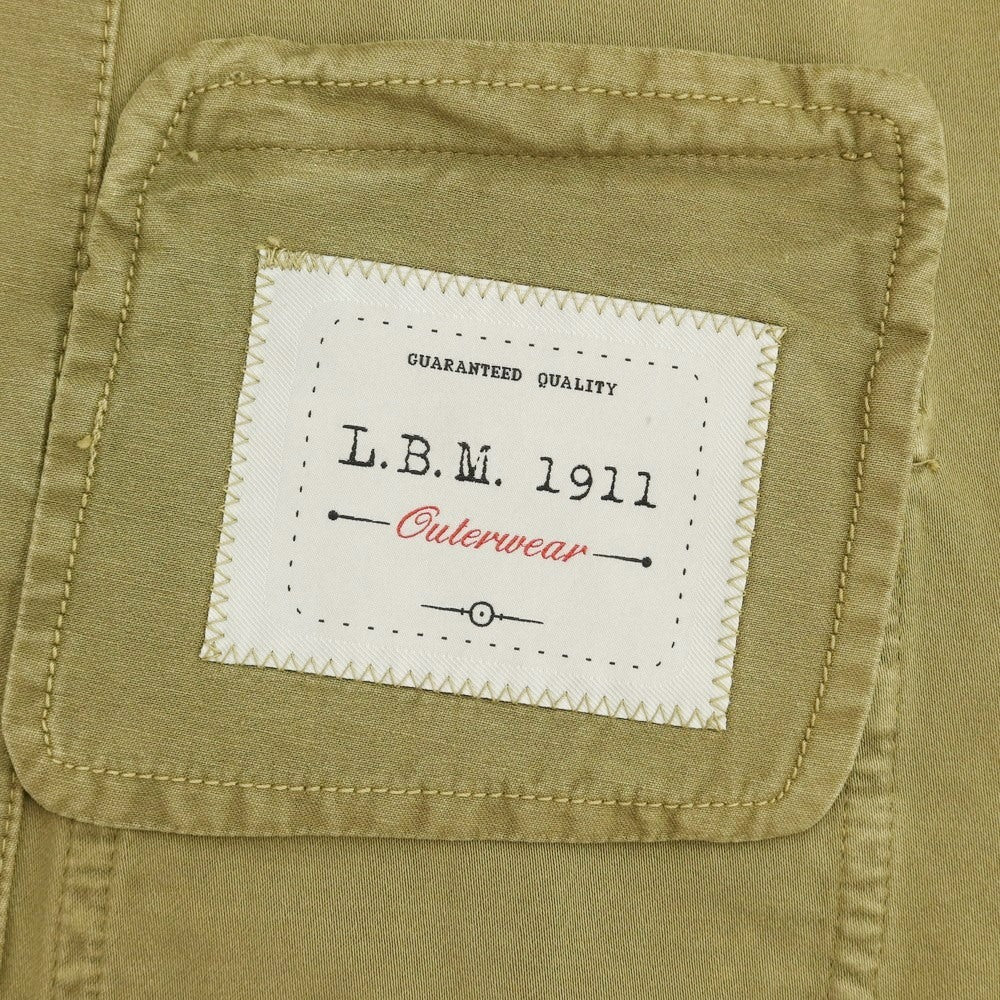 新品】エルビーエム1911 L.B.M.1911 コットン ワーク ベスト オリーブ