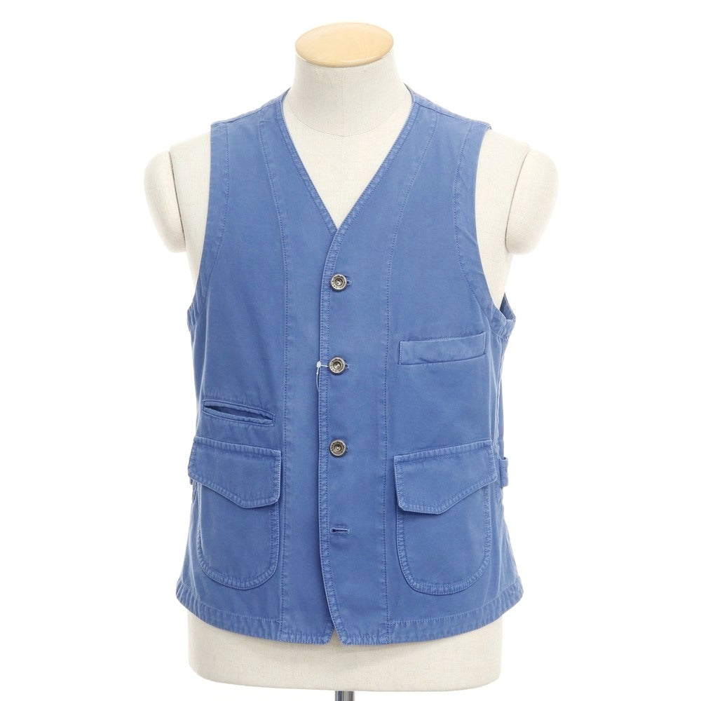 [New] LBM1911 Cotton Work Vest Blue [Size 46] [BLU] [S/S] [Condition Rank N] [Men&