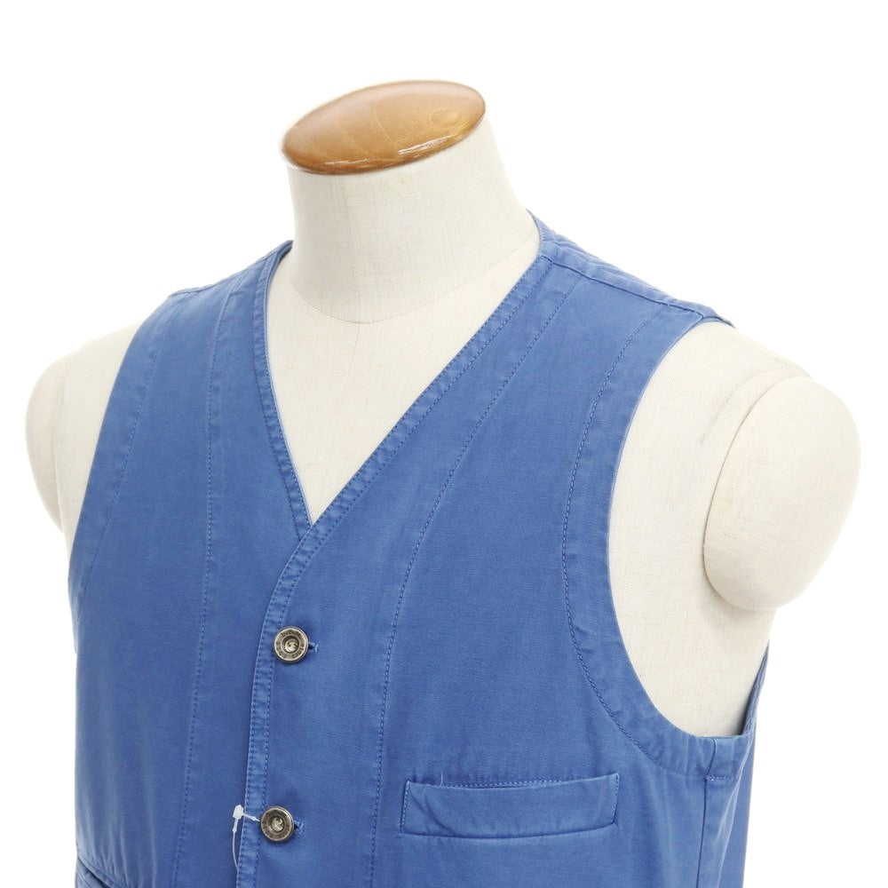 [New] LBM1911 Cotton Work Vest Blue [Size 48] [BLU] [S/S] [Condition Rank N] [Men&