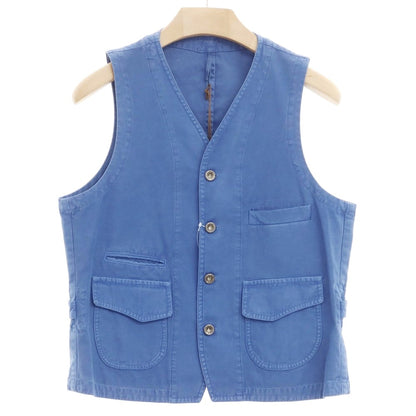 [New] LBM1911 Cotton Work Vest Blue [Size 50] [BLU] [S/S] [Condition Rank N] [Men&