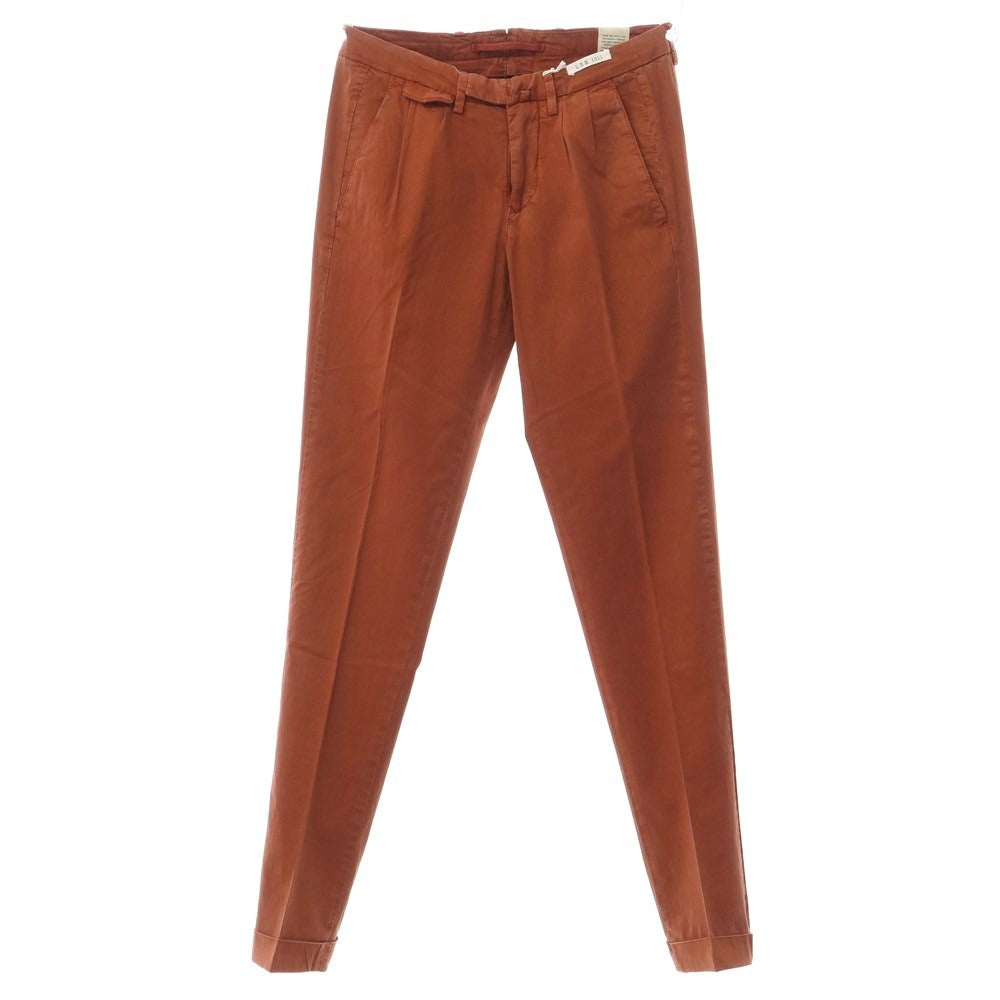 [New] LBM1911 Stretch Lyocell Cotton Slacks Pants Terracotta [Size 44] [BRW] [S/S] [Condition Rank N] [Men&