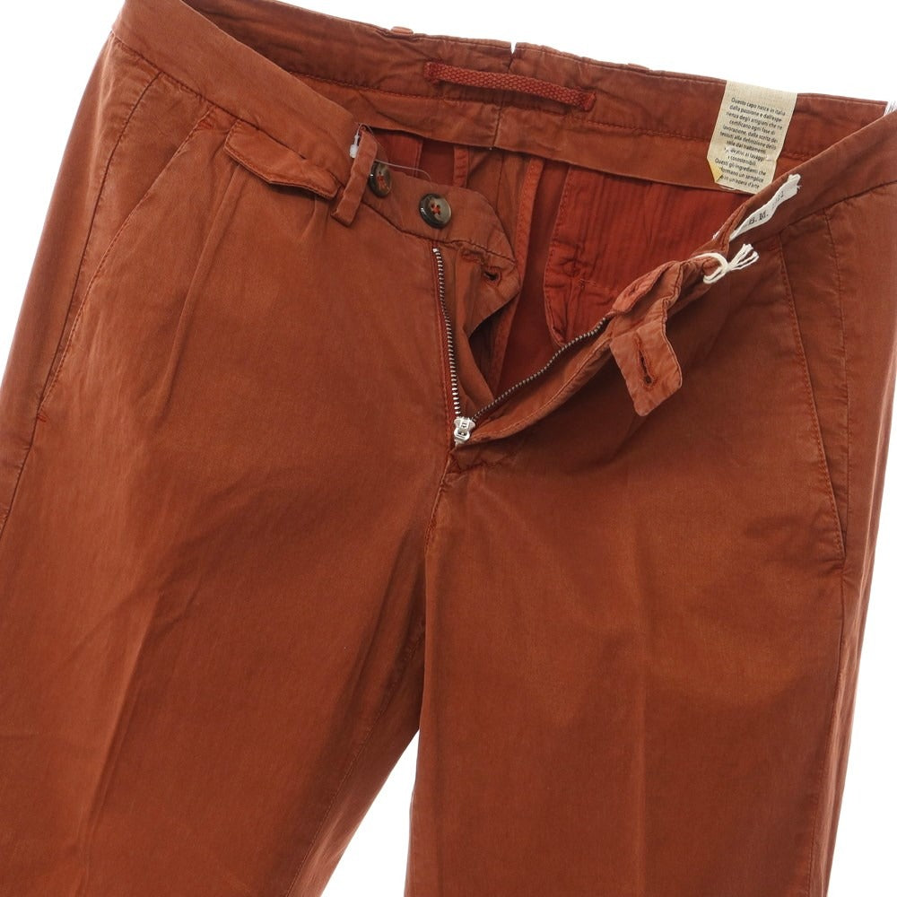 [New] LBM1911 Stretch Lyocell Cotton Slacks Pants Terracotta [Size 44] [BRW] [S/S] [Condition Rank N] [Men&