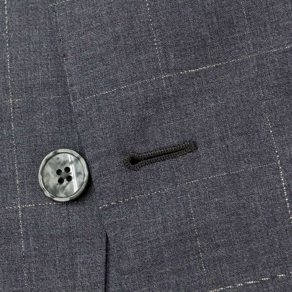 [New] Luigi Bianchi Mantova Wool Check 2-Button Suit Grey [Size 50] [GRY] [S/S] [Condition Rank N] [Men&