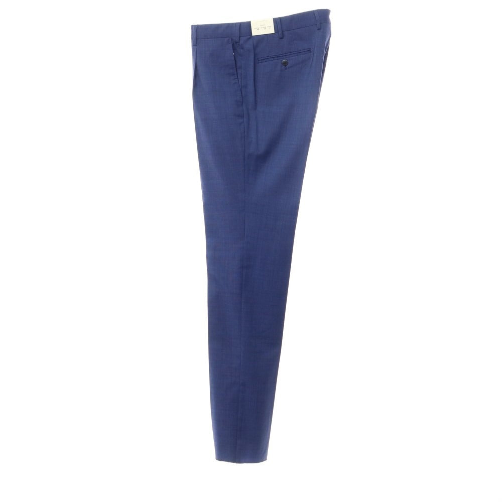 [New] Luigi Bianchi Mantova Stretch Wool Dress Slacks Pants Navy Blue [Size 52] [NVY] [S/S] [Condition Rank N] [Men&